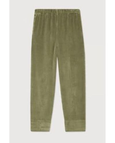 American Vintage Padow Pantalon Vintage Tobacco - Verde