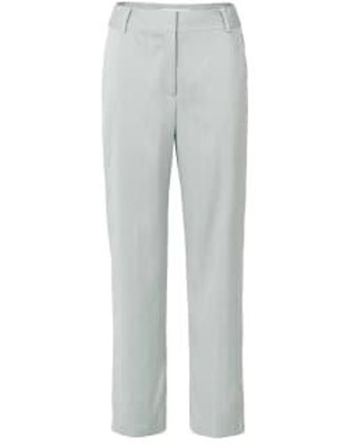 Yaya Northern Droplet Dessin Loose Fit Trouser With Stripe 34 - Gray