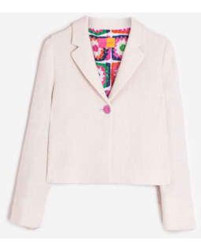 Vilagallo Jacket Imma Madeline Ecru Lurex 8 - Pink