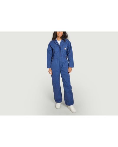 Nudie Jeans Jumpsuit Freya Boiler Suit French Twill - Blue