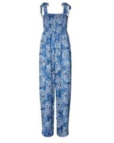 Lolly's Laundry Abba Jumpsuit Flower / S - Blue