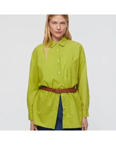 Nice Things Poplin Shirt - Green