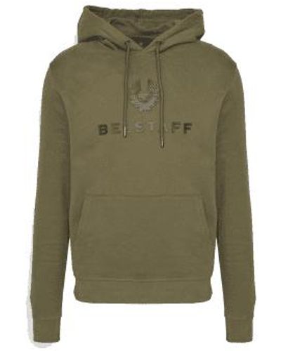 Belstaff Signature Sweatshirt Hoodie True Olive - Grün