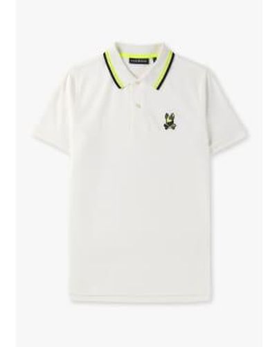 Psycho Bunny S Plano Pique Polo Shirt - White