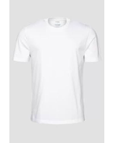 Eton Weißes supima-baumwoll-t-shirt 10001035700