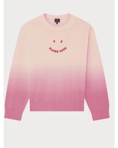 Paul Smith Happy Knitted Jumper - Rosa