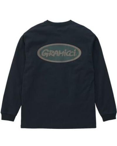 Gramicci Oval Long Sleeve T-shirt Vintage Medium - Blue