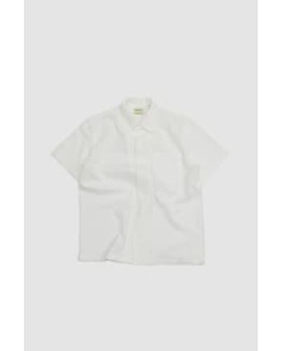 De Bonne Facture Camp Collar Shirt Off 46 - White