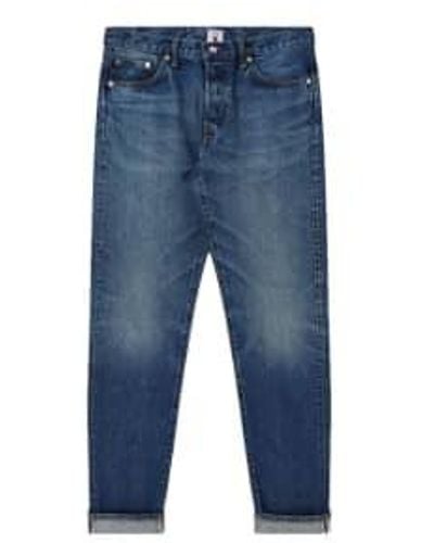 Edwin Slim tapered jeans l32 dark verwendet in japan made in japan - Blau