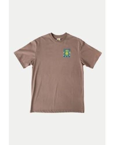Hikerdelic Te-shirt champignon vert - Marron