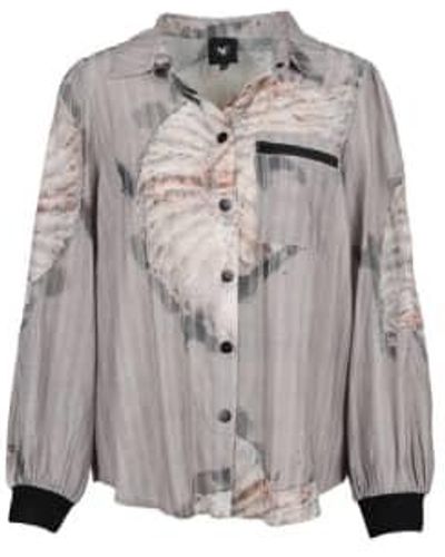 NÜ Tia Shirt Seasand Mix M - Grey