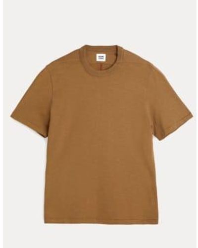 Homecore T Shirt Rodger H Coton Bio Rustic Oak - Marrone