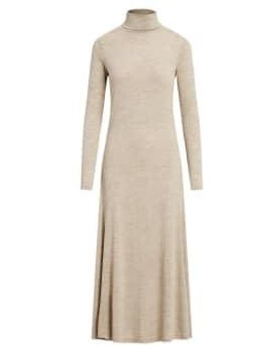 Ralph Lauren Rs Long Sleeve Day Dress M Beige - Natural