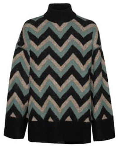 Vero Moda Zig Zag Sweater 2 Colourways Xs - Black