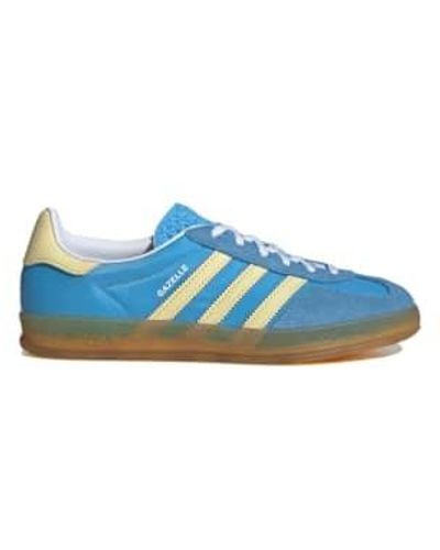 adidas Gazelle indoor ie2960 semi balst / presque jaune / claw blanc - Bleu