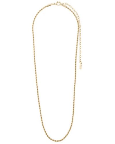 Pilgrim Pam Rope Chain Necklace Gold - Metallizzato