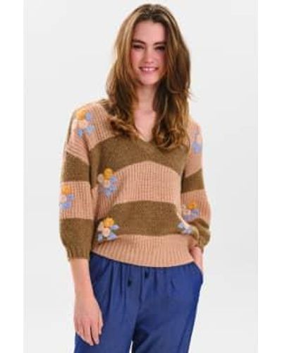 Numph Tuscany Nuelaine Pullover M - Blue