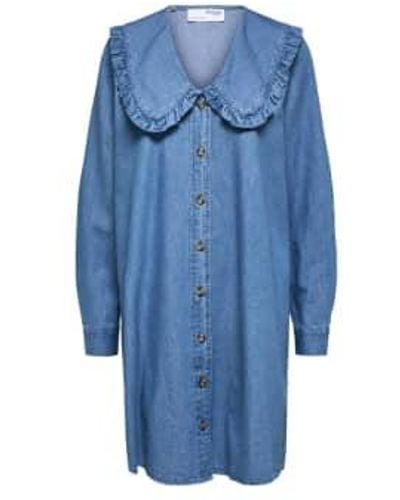 SELECTED Ally Dress M - Blue