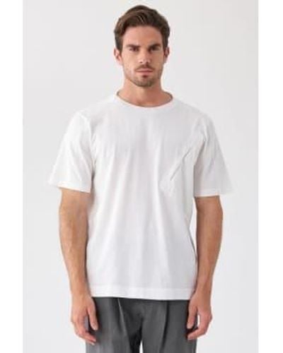 Transit Camiseta algodón ajuste suelto blanco