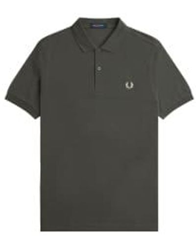 Fred Perry Slim Fit Plain Polo Field / Oatmeal - Black