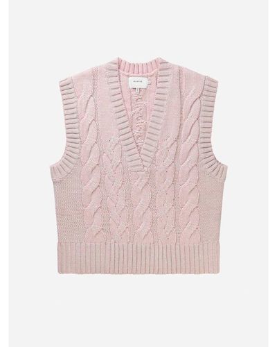Munthe Rose Cor Sleeveless Knit - Pink
