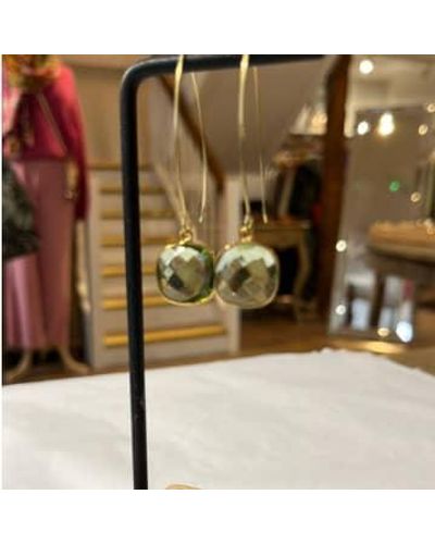 Silver Siren Siren Gold Plated Brass Drop Earrings - Multicolore
