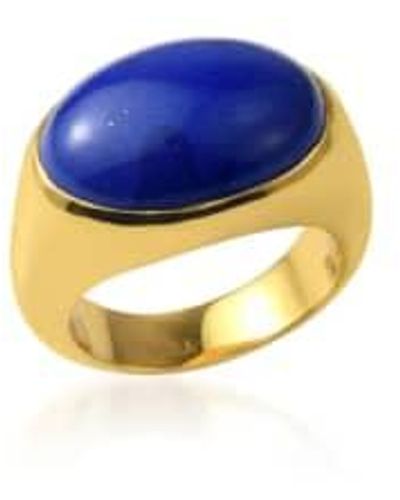 Shyla Serifos Lapis Ring S - Blue