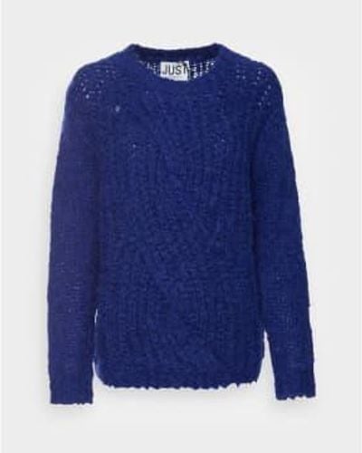 Just Female Spectum Sagta Sweater Xs - Blue