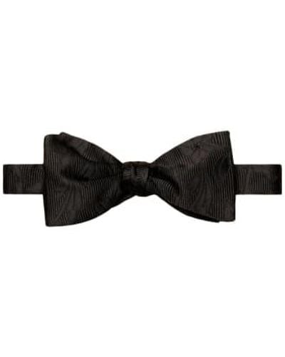 Eton Jacquard Silk Bow Tie Self Tied 10001051918 - Nero