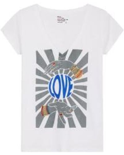 Leon & Harper Bohem tonton t-shirt - Blanc