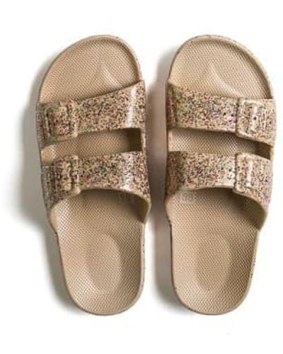 FREEDOM MOSES Slippers Celest Sands 34/35 2/3 W4/5 - Natural