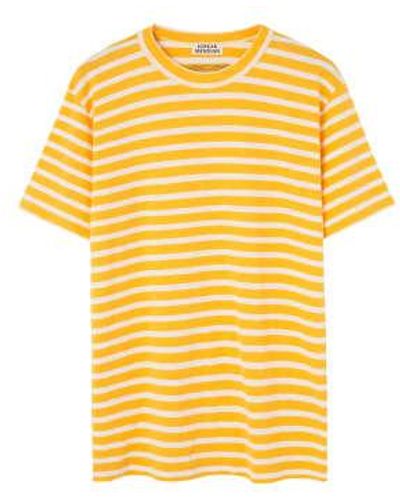 Loreak T-shirt arraun blanc et jaune
