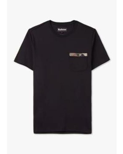 Barbour Mens Durness Pocket T Shirt In - Nero