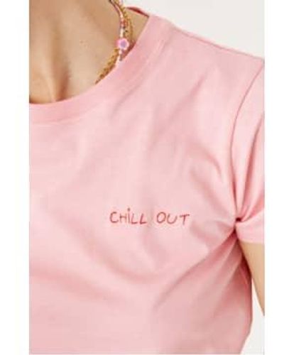 Maison Labiche Chill Out T Shirt M / Candy - Pink