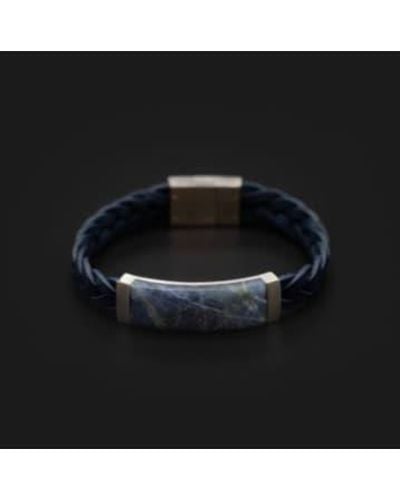 Gemini Petit bracelet M2 Life Stone - Noir