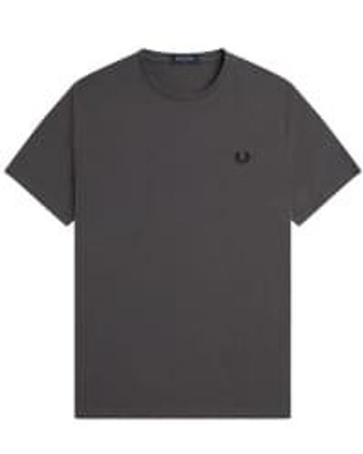 Fred Perry T-shirt graphique au dos gris acier