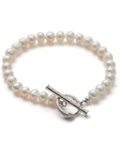 Rachel Entwistle Bracelet perles ouroboros - Métallisé