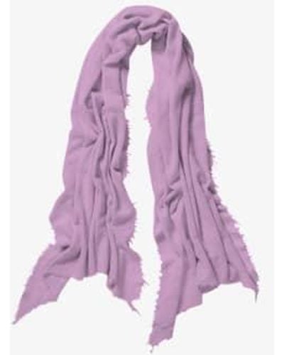 PUR SCHOEN Hand Felted 100% Cashmere Soft Scarf - Purple