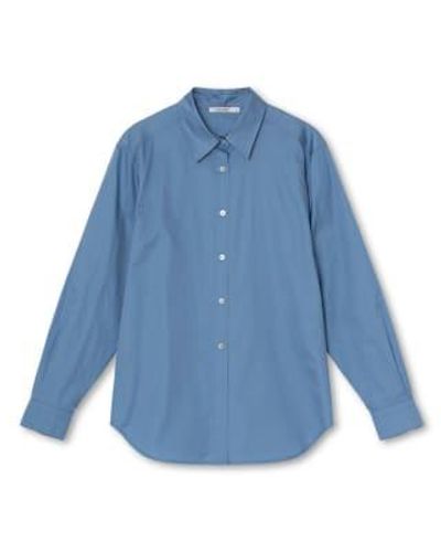 GRAUMANN Flora Shirt Ocean Cotton - Blue