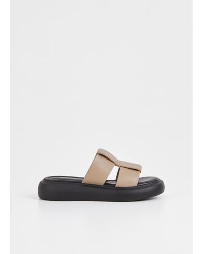 Vagabond Shoemakers Blenda Sandal Taupe - White
