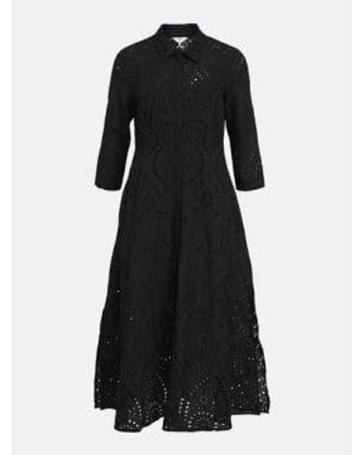 Object Tugi Broderie Anglaise Maxi Dress 34 - Black