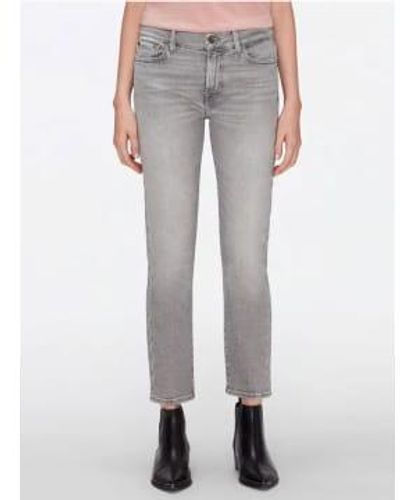 7 For All Mankind Roxanne Ankle Lux Vintage Moonlight Jeans - Gris