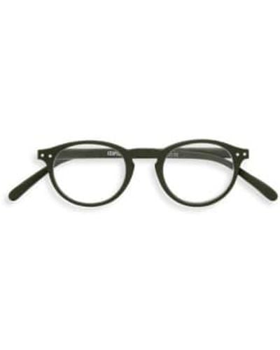 Izipizi Shape A Khaki Reading Glasses +1.5 - Black