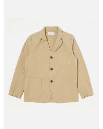 Universal Works Three Button Jacket - Natural