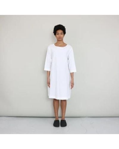 Folk Joana Day Dress - Bianco