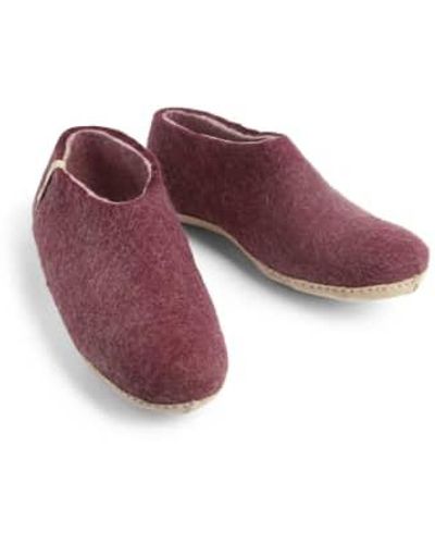 Egos Bordeaux Slipper Shoe 40 - Red