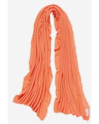 PUR SCHOEN Hand Felted Cashmere Soft Scarf + Gift Wool - Orange