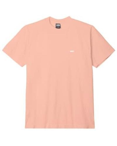Obey Bold 3 T-shirt Peach Parfait Medium - Pink