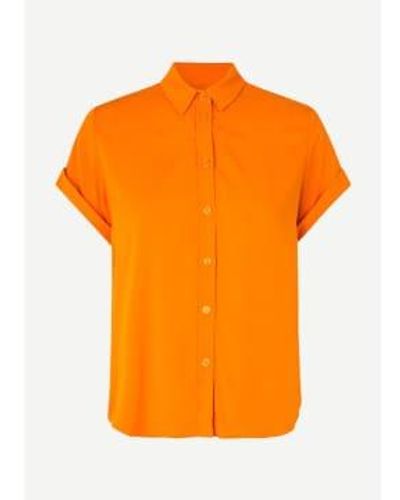 Samsøe & Samsøe Camisa cabaña - Naranja