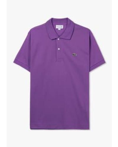 Lacoste S Classic Pique Polo Shirt - Purple